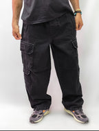 Calça Cargo Baggy Refen - Cinza Estonada