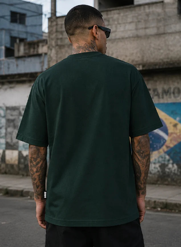 Camiseta Oversized Streetwear Homenagem Cartola - Verde Arruda