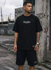 Camiseta Oversized Streetwear Tupac x Snoop Dogg - Preta