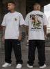 Camiseta Oversized Streetwear São Jorge - Branca