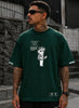 Camiseta Oversized Streetwear Oficial Bezerra Sequestraram Minha Sogra - Verde Arruda Mar