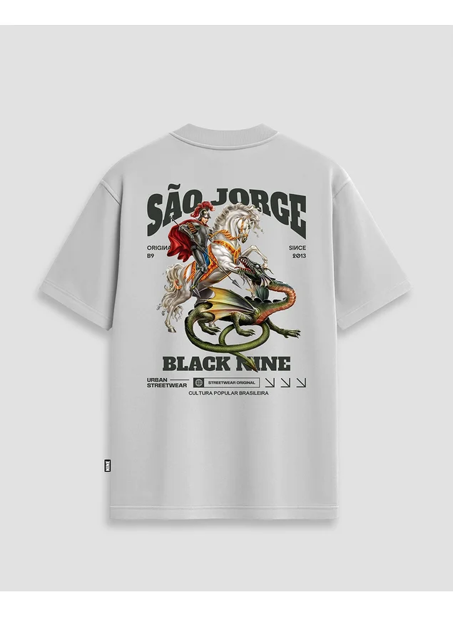 Camiseta Oversized Streetwear São Jorge - Branca