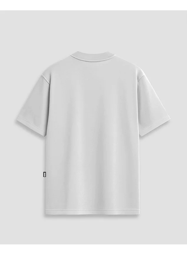 Camiseta Oversized Streetwear Hustler B9 - Branca