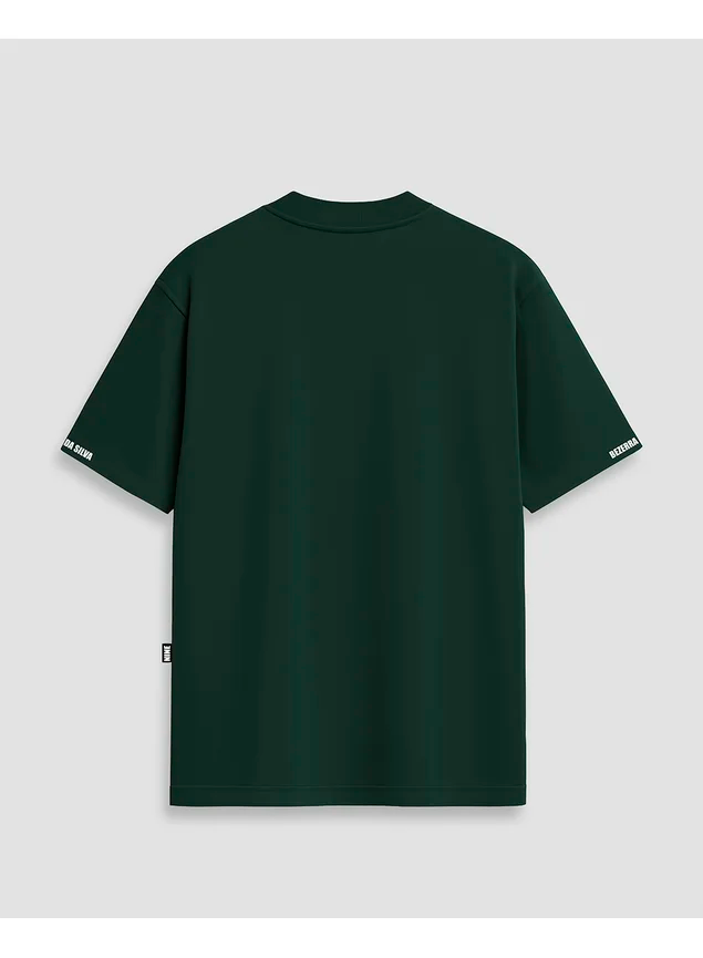 Camiseta Oversized Streetwear Oficial Bezerra Sequestraram Minha Sogra - Verde Arruda Mar