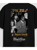 Camiseta Oversized Streetwear Tupac x Snoop Dogg - Preta