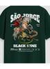 Camiseta Oversized Streetwear São Jorge - Verde Arruda Mar