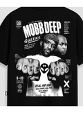 Camiseta Oversized Streetwear Mobb Deep Queens - Preta