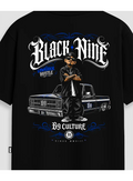 Camiseta Oversized Streetwear Lowrider Power - Preta