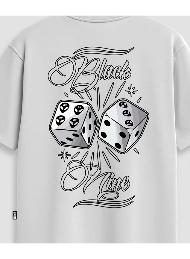 Camiseta Oversized Streetwear Game Black Nine - Preta