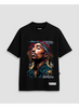 Camiseta Oversized Streetwear Bad - Preta