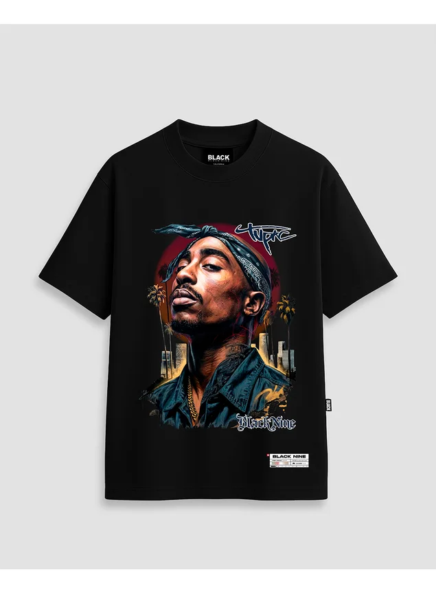 Camiseta Oversized Streetwear Bad - Preta