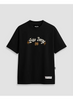 Camiseta Oversized Streetwear São Jorge Guerreiro Brasil - Preta