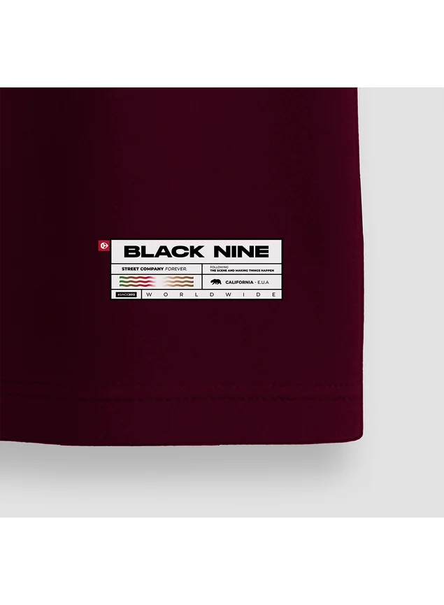 Camiseta Oversized Streetwear Plessure Flower - Vinho