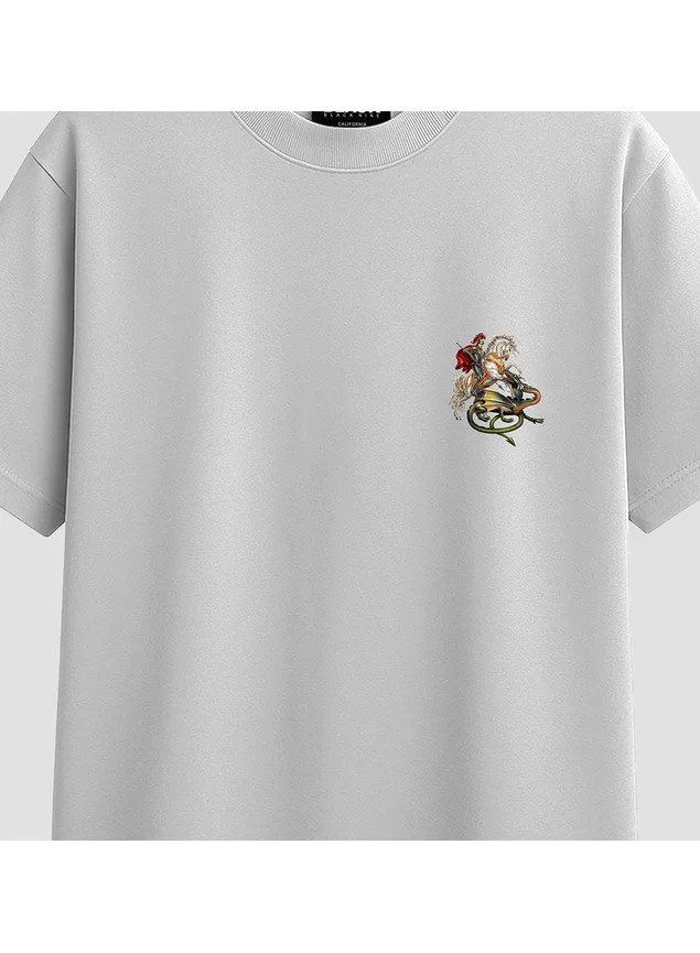 Camiseta Oversized Streetwear São Jorge - Branca