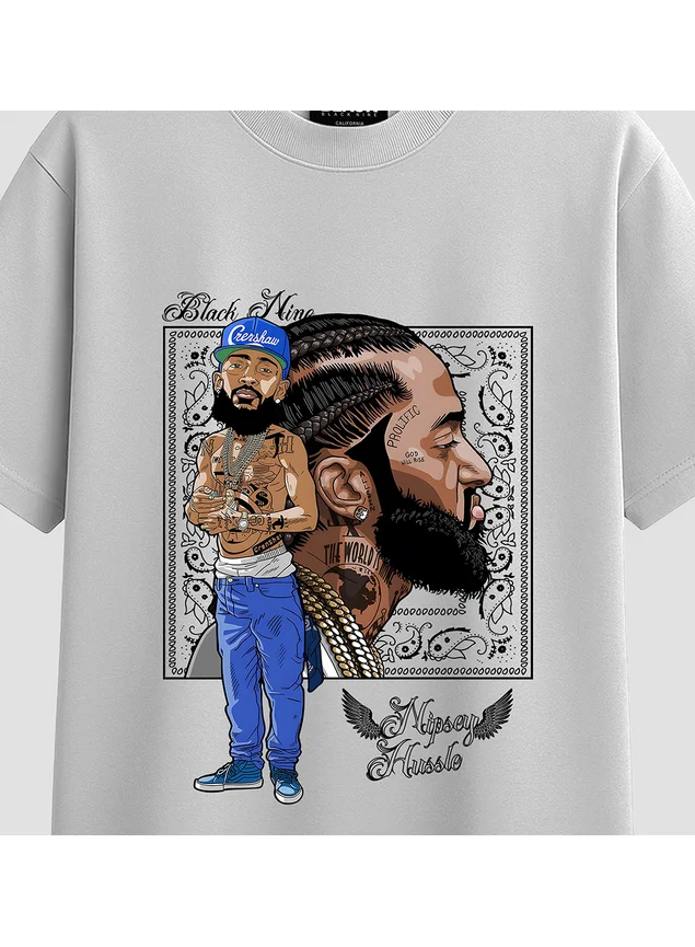 Camiseta Oversized Streetwear Streetwear Nipsey Hussle