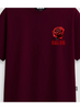 Camiseta Oversized Streetwear Plessure Flower - Vinho
