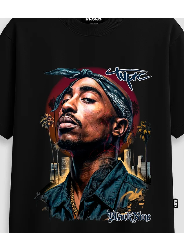Camiseta Oversized Streetwear Bad - Preta