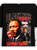 Camiseta Oversized Streetwear Martin Luther King Jr Legacy - Preta