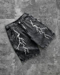 Bermuda Baggy JEANS  ''RAIOS'' - BLACK STONED