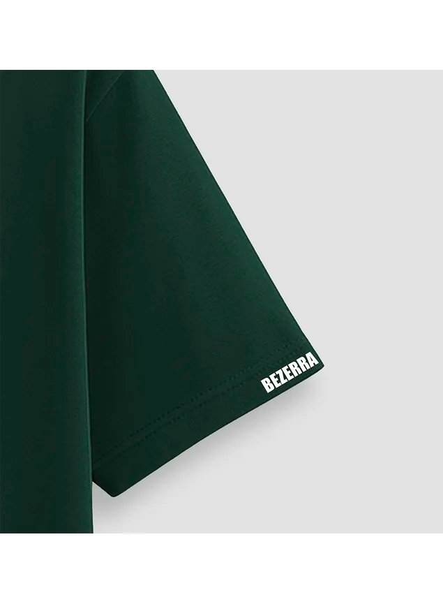 Camiseta Oversized Streetwear Oficial Bezerra Sequestraram Minha Sogra - Verde Arruda Mar